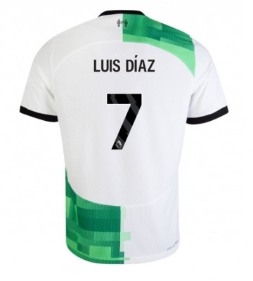 Liverpool Luis Diaz #7 Replika Udebanetrøje 2023-24 Kortærmet